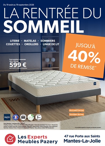 LA RENTREE DU SOMMEIL 19 ao&ucirc;t au 19 septembre 2026